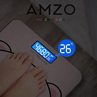AMZO_CÂN ĐIỆN TỬ SỨC KHỎE GIA ĐÌNH TẶNG KÈM PIN TỐI ĐA 180KG KÍNH CƯỜNG LỰC SIÊU CHẮC