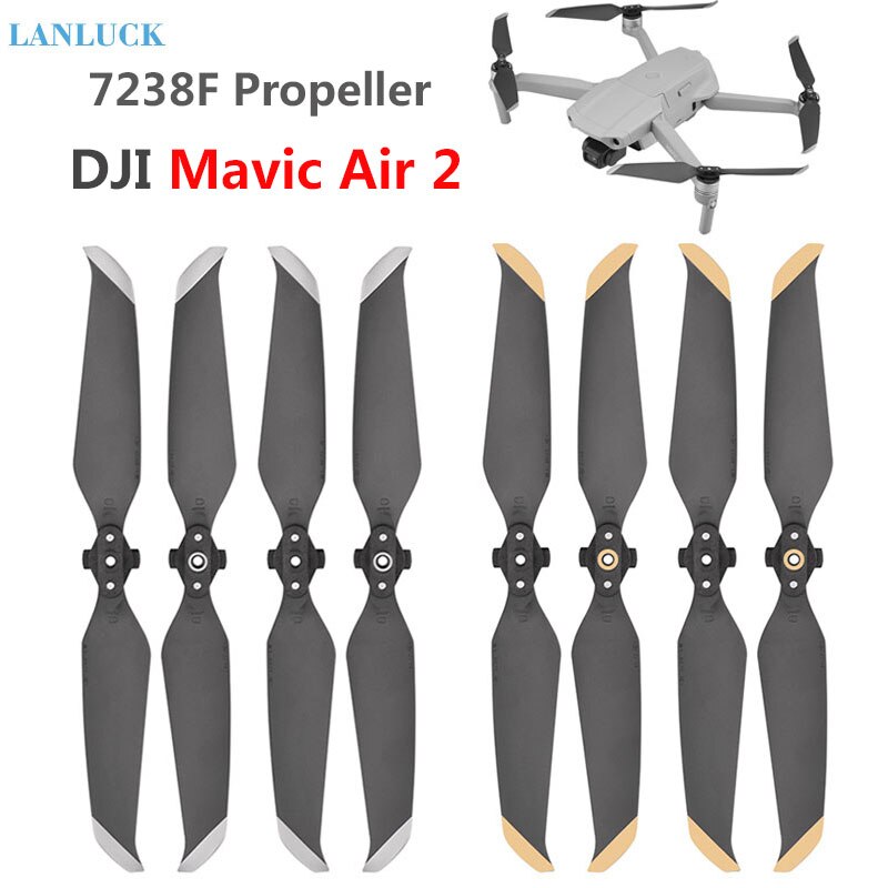4 Pale Eliche Silenziose Per DJI Air 2/2S – Ricambio Accessori Drone Volo - Foto 5