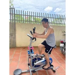 Xe đạp tập thể dục đa năng toàn thân tại nhà Elip pro Osaky JY-8401B - Kèm đĩa xoay eo và 2 cặp tạ tay, đồng hồ đo — ảnh 6