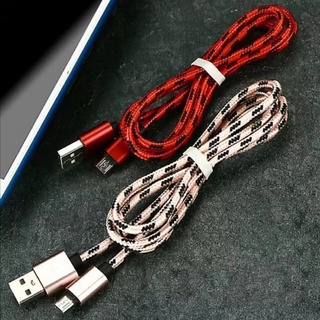 Dây sạc samsung, oppo, xiaomi...,Cáp sạc cổng Micro USB thiết kế dây bện dù cho điện thoại androi