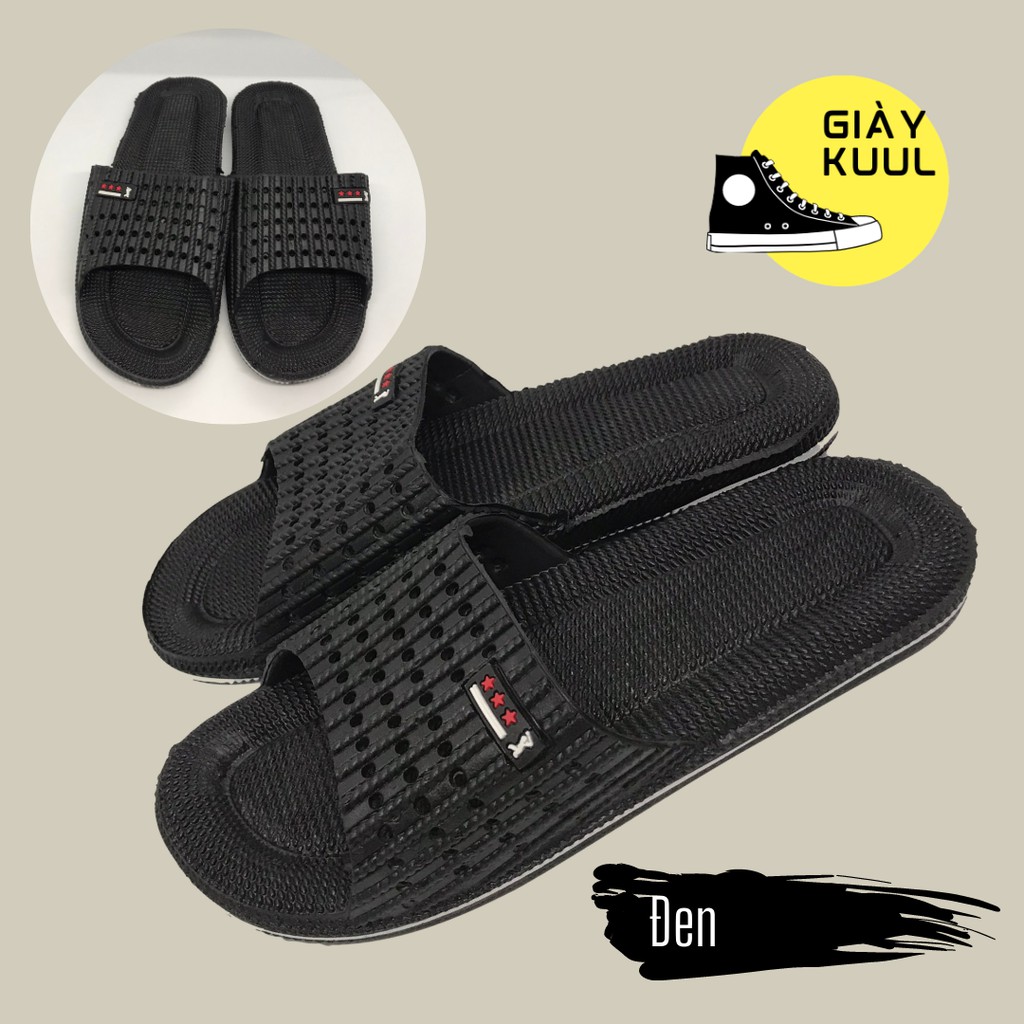 Dép nhựa đúc siêu bền đi trong nhà, văn phòng, nhà tắm, chống trơn trượt size 36 43 618