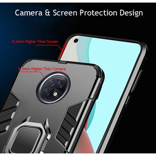 Xiaomi Redmi Note 9T 5G PC cứng linh hoạt TPU Slim Matte Case Hybrid Armor Bảo vệ mặt sau