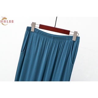 Quần dài nam modal cotton mùa hè 2025, dáng suông thẳng, co giãn, túi hai bên
