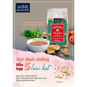 Hạt dinh dưỡng hỗn hợp 5 loại hạt/7 loại hạt hữu cơ Sottolestelle 400g