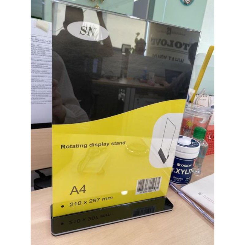 Menu mica để bàn, menu chữ T khổ A6 - KT 10x15cm | Shopee Việt Nam