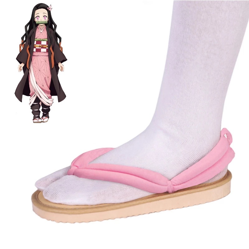 Anime Demon Slayer Kimetsu  Tanjirou  Nezuko Geta Kochou Shinobu giày