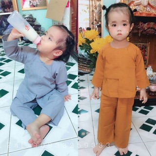 Đồ Lam Đi Chùa Cho Bé # Mẫu Vạc Hò # Đồ Bộ Bé Trai Gái # Quần Áo Bé