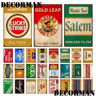 [Mike86] Thuốc Lá Kim Loại Tín Hiệu Dán Tường Mảng Bám Retro Poster Cửa Hàng Tranh Trang Trí Quán Rượu LTA-3130 20 * 30 CM