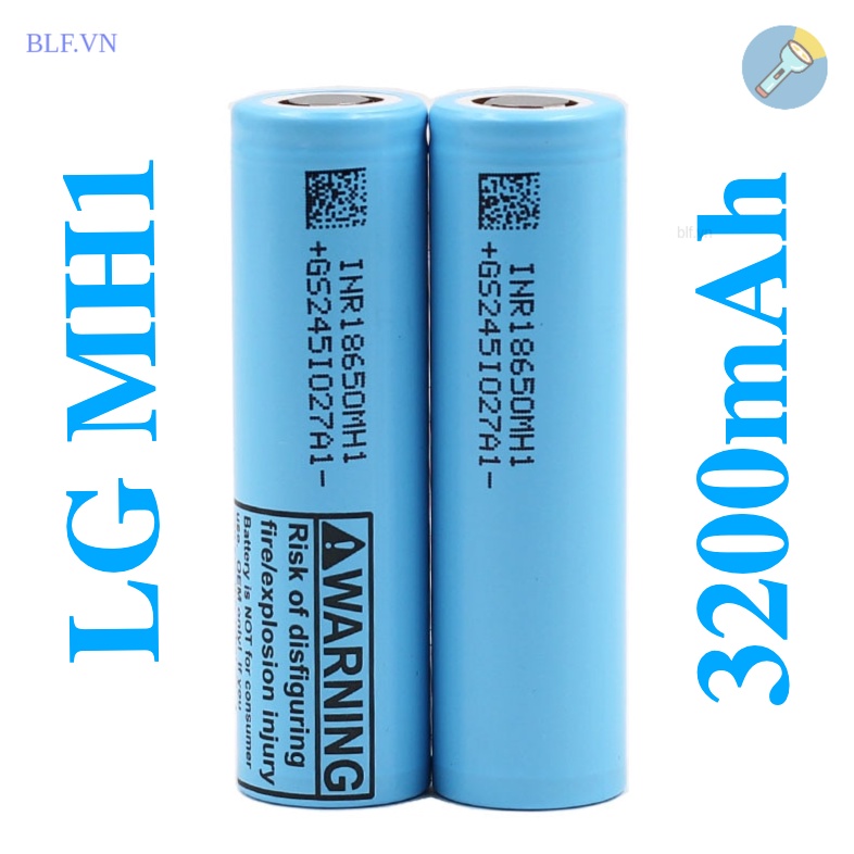 Pin LG 18650 INR18650 MH1 3200 mAh - xả 10A Pin Li-ion INR18650MH1 ...