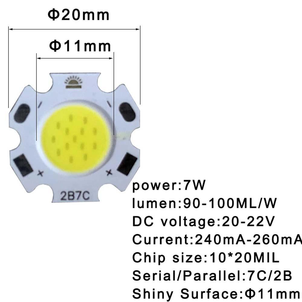 Đèn Nguồn LED DELMER 300mA Đèn Công Suất Cao 3W 5W 7W 10W Đèn Pin Xuống Đèn LED COB Chip