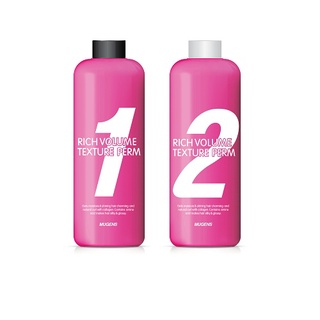 Uốn lạnh (Hàn Quốc)  mugens rich volume texture perm 1,mugens rich volume texture perm 2 2x500ml