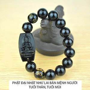 MIỄN PHI VẬN CHUYỂN - Vòng tay mặt phật A Di Đà - Phật bản mệnh người tuổi Tuất, Hợi