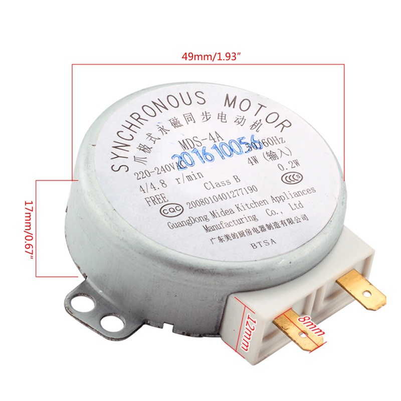 Lò Vi Sóng 220-240V Cho Midea MDS-4A Lò Vi Sóng