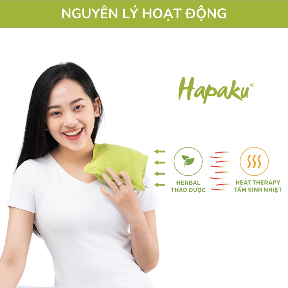 Mô tả Gối Chườm Thảo Dược Chườm Nóng Lạnh Đa Năng Hapaku, Giảm Nhức Mỏi, Thư Giãn Cơ Thể - 1
