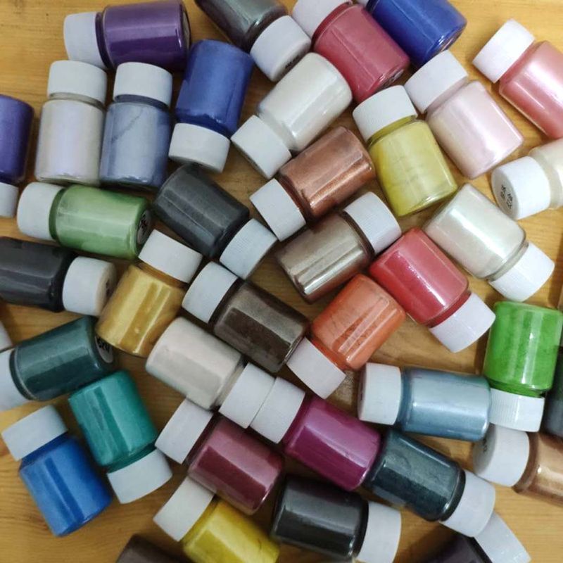 Bột Khoáng Mica Ngọc Trai Tự Nhiên Đầy Màu Sắc Dùng Làm Xà Phòng