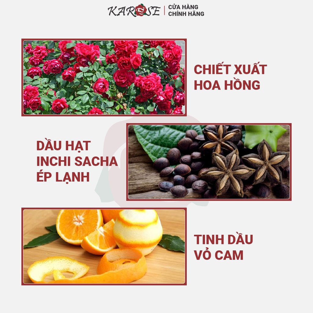Dầu dưỡng thể hoa hồng Karose Tender 30ml