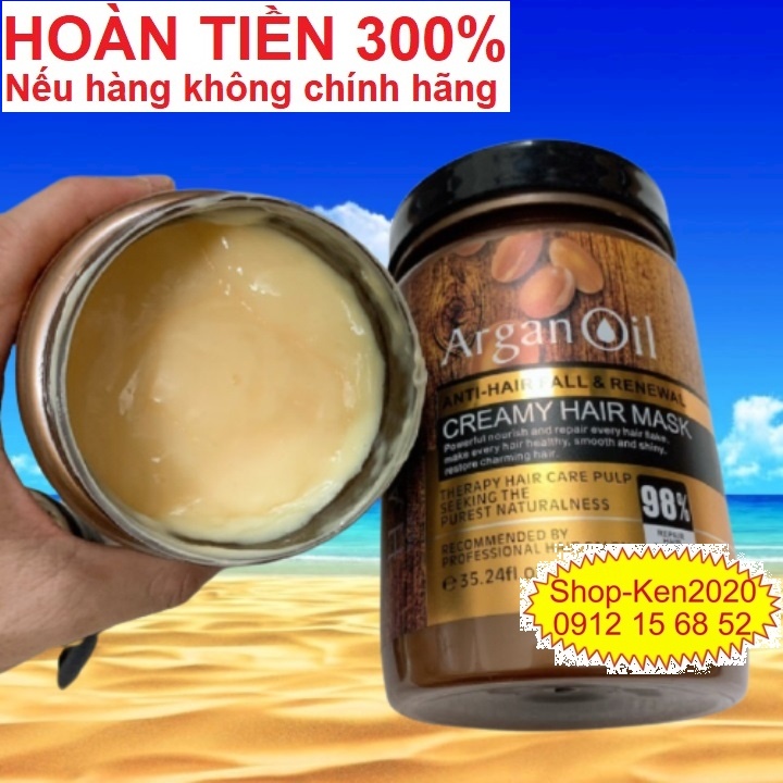 Kem Hấp ủ Tóc Argan Oil Creamy Hair Mask 1000ml Shopee Việt Nam 3085