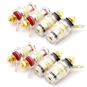 Pcf * 8 Cái Bộ Loa Thiết Bị Đầu Cuối Ràng Buộc Bài 4 Mm Chuối Cắm Ổ Cắm Bộ Khuếch Đại Tần Số Thấp Kết Nối Cho Loa