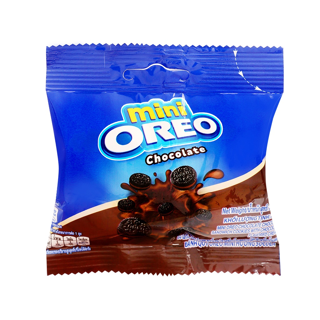 Bánh Quy Oreo Mini Kem Socola & Vani Gói 20.4g | Shopee Việt Nam