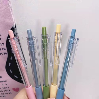2Pens+10 Refills Bút Bi Mực Đen Ngòi 0.5Mm Thay Thế Cho Văn Phòng / Trường Học