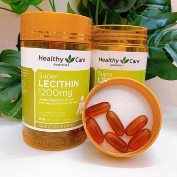 Mầm Đậu Nành Healthy Care Super Lecithin 1200mg Úc Chính Hãng 100 Viên Uống Tăng Vòng 1