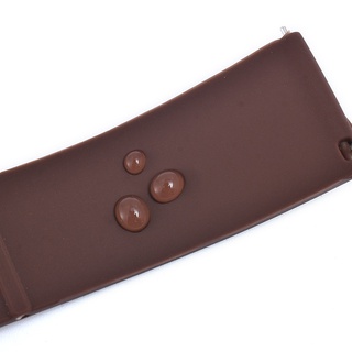 Dây Đeo Đồng Hồ Thông Minh Bằng Cao Su Silicone Chống Thấm Nước Họa Tiết Kẻ Sọc 18 / 20 / 22 / 24mm