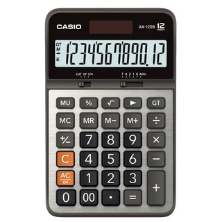 Máy Tính Để Bàn Casio AX-120B (12 Số) Chính Hãng - Phím Nảy Êm, Có Nút GT, MU Cho Kế Toán, Văn Phòng