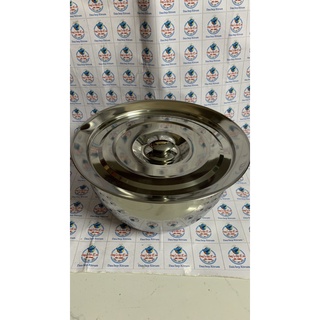 Âu tròn inox có nắp đậy size 26cm, thố inox cỡ to có nắp thích hợp sử dụng chia cơm chia canh, đựng đồ ăn và làm âu dầăn