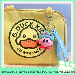 [Sẵn VN - Hỏa Tốc] Dây Móc Khóa Nhựa PVC Mẫu Nhân Vật Game Kirby & The Forgetten Land