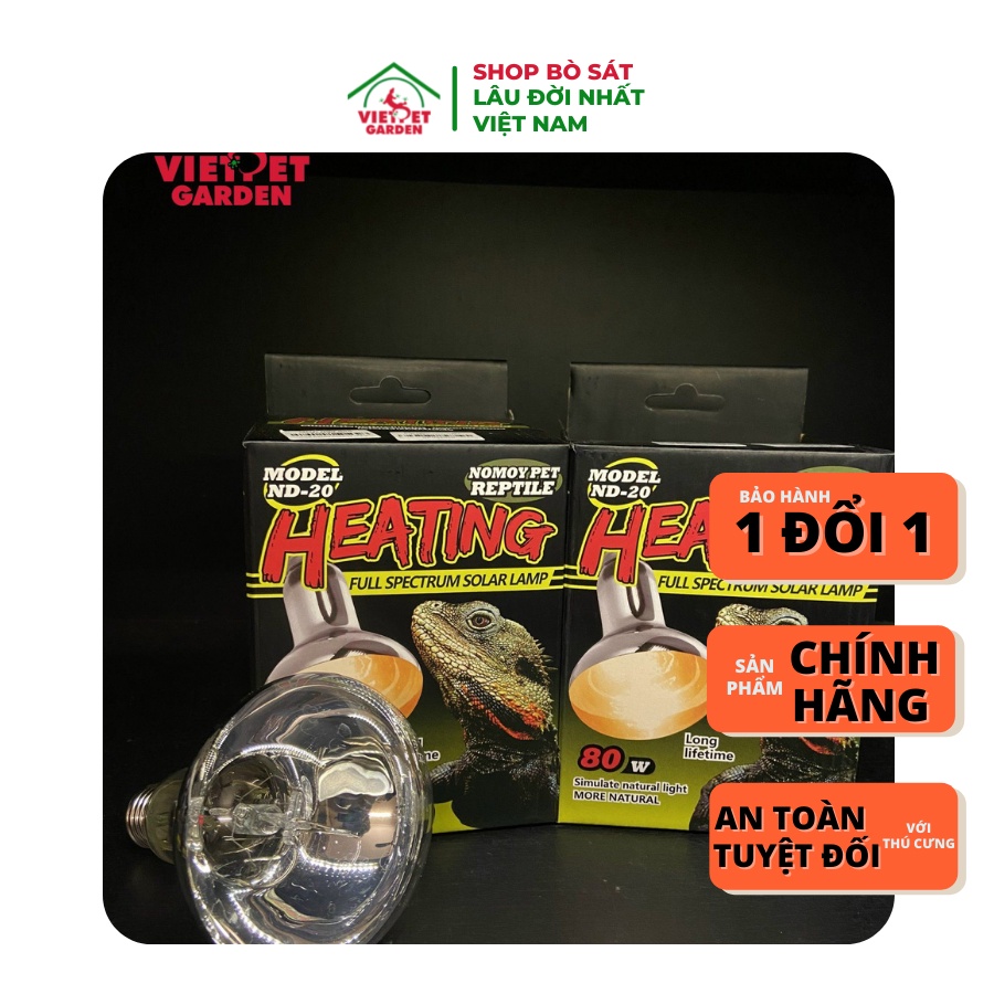 Đèn mặt trời 3in1 solar nomoy - đèn tổng hợp tia uva uvb tiêu chuẩn cho động vật | Vietpetgarden