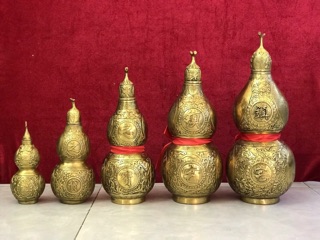 Hồ Lô Bát Quai Bằng Đồng Các Cỡ Vật Phẩm phong thủy
