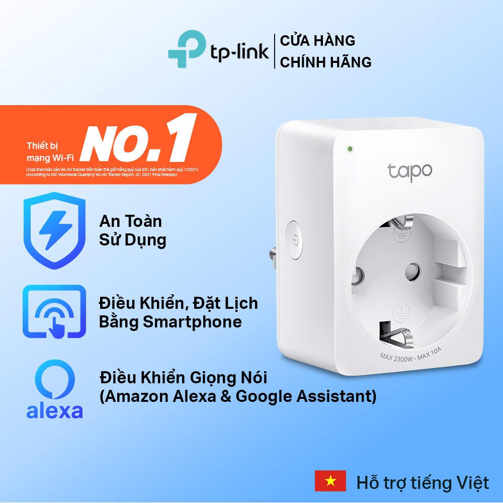 Ổ Cắm Thông Minh TP-Link Tapo P100 Nhỏ Gọn An Toàn
