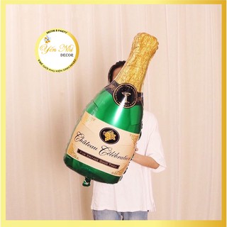 Bong Bóng Hình Chai Rượu, ly rượu trang trí sinh nhật , phòng cưới, party Yến Nhi Shop