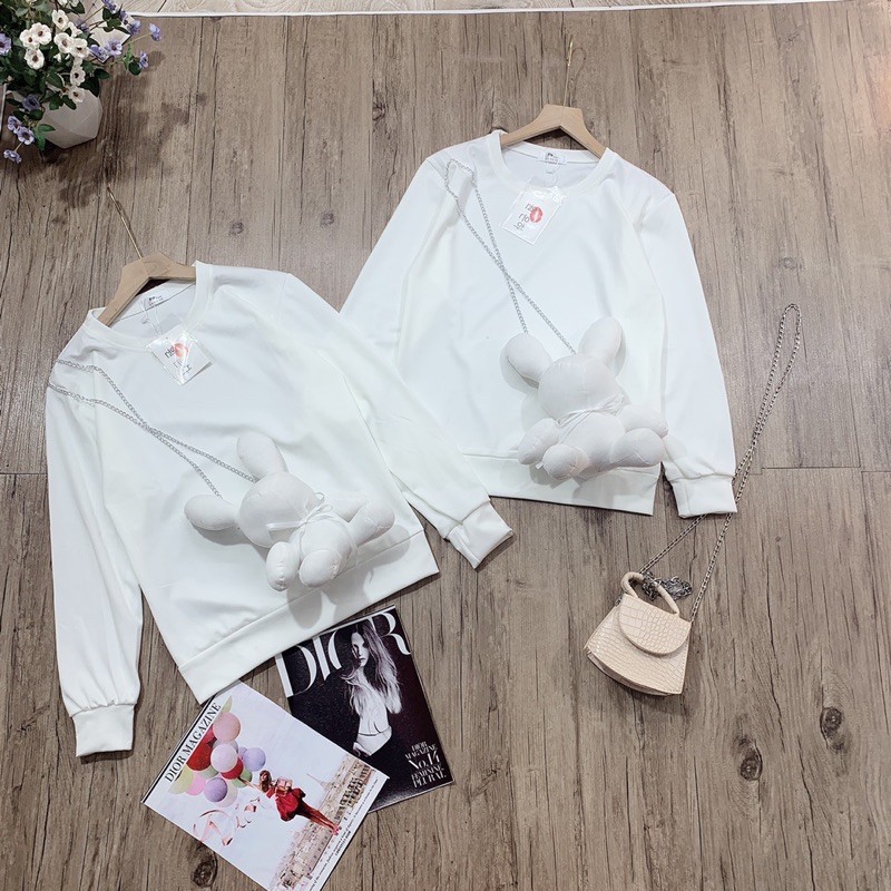 Set Áo gấu trắng tinh khôi