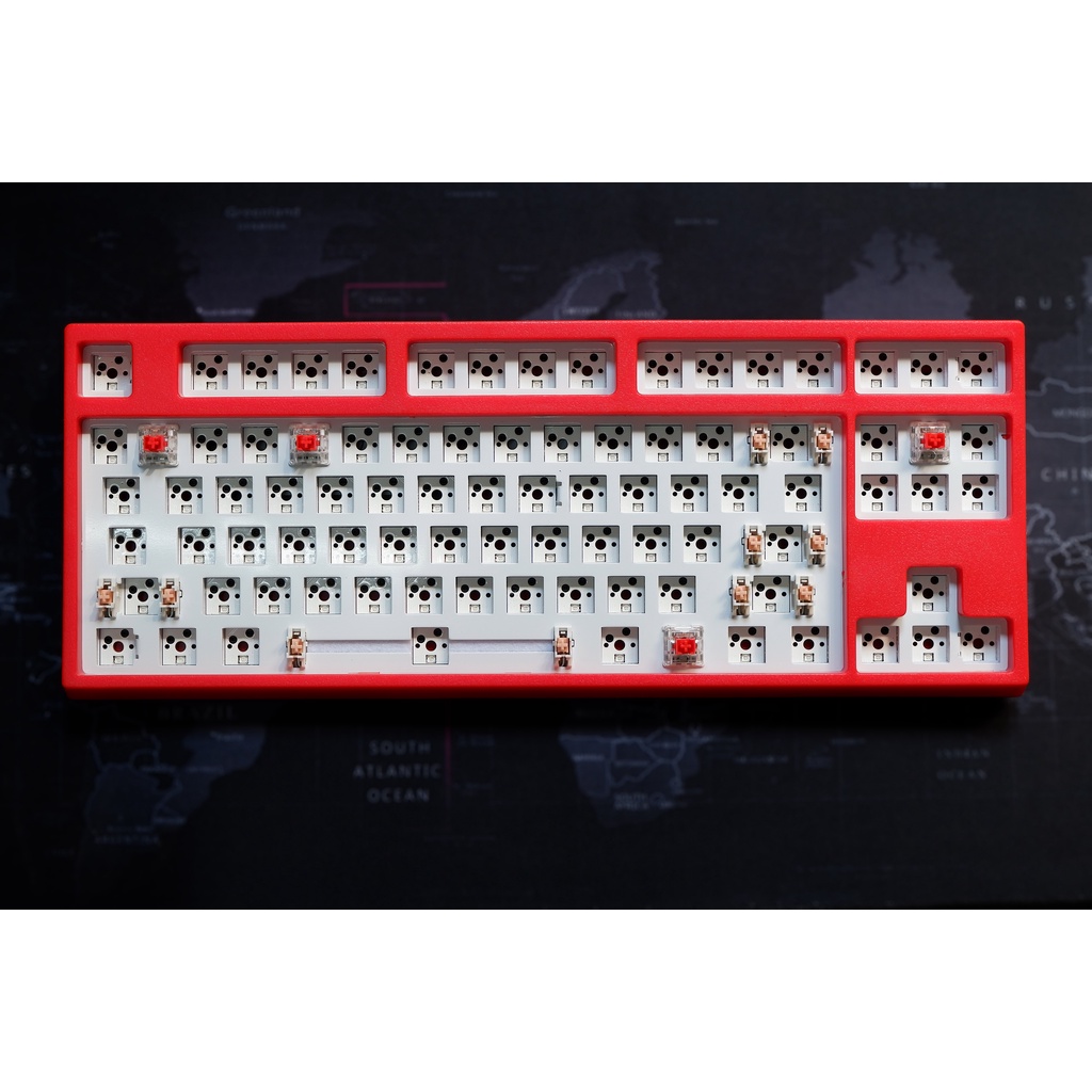 Bộ kit bàn phím cơ Keycool KC87 3 chế độ kết nối, mạch hotswap xuôi ...