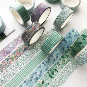 1 Cuộn Băng Keo Giấy Washi Họa Tiết Dễ Thương Trang Trí Sổ Tay