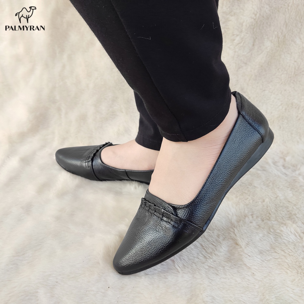 Giày bệt nữ da bò thật cao cấp palmyran ST34