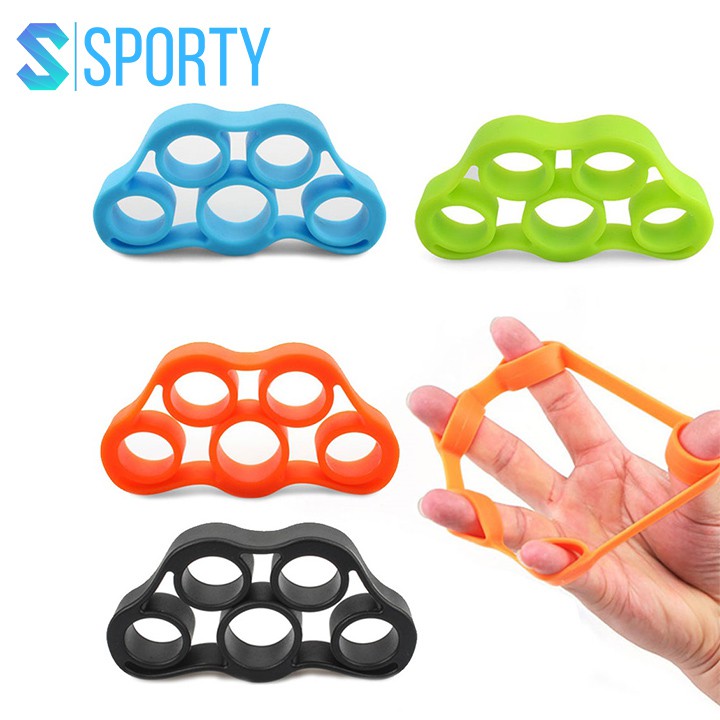 Bóp tập cơ tay 5 ngón tay theo cấp độ tập chất liệu bằng silicon mềm, nhỏ gọn SPORTY YGW24