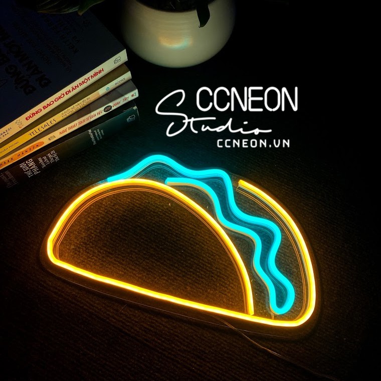 Đèn Trang Trí Led Neon Sign Bánh Mỳ Sandwich [Kích thước 33x19 cm]