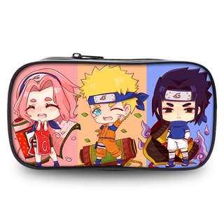 GC9 Naruto Hộp Đựng Sasuke Dung Tích Lớn Chống Thấm Nước Văn Phòng Phẩm Dây Kéo Học Sinh Hoạt Hình Túi Đựng Bút Trẻ Em Trường Cung Cấp