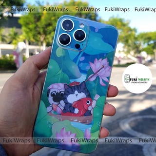 Tấm dán Skin Mặt Sau Cún Mèo FULL VIỀN Dành Cho 13prm ,12prm ,11prm ,X , XS, XR ,xsm , 7p , 12pro , 11pro - FukiShop