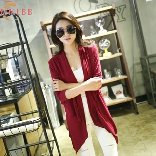 Áo Khoác cardigan cotton Dáng Dài Rộng Plus Size Thời Trang Mùa Hè 2023 Cho Nữ