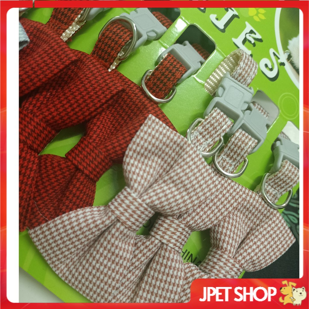 Vòng cổ kèm nơ cho chó mèo nhỏ - Jpet Shop