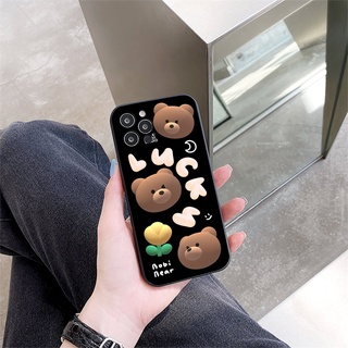 Ốp iphone - Ốp lưng iphone cạnh vuông bảo vệ camera Bobi bear dành cho ip 6 đến 16promax - ng301