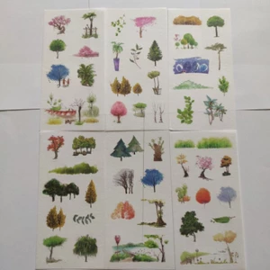 Bộ 6 tấm sticker giấy washi
