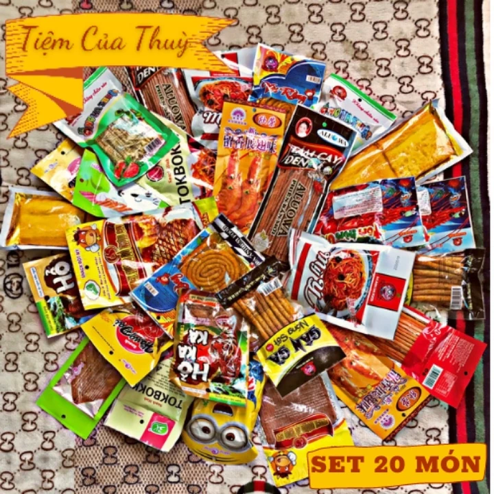 ┅COMBO ĐỒ ĂN VẶT SIÊU CAY SIÊU HOT TIỆM CỔNG TRƯỜNG 20 GÓI Đồ ăn vặt cay, set đồ ăn vặt, đồ ăn vặt ngon,bánh