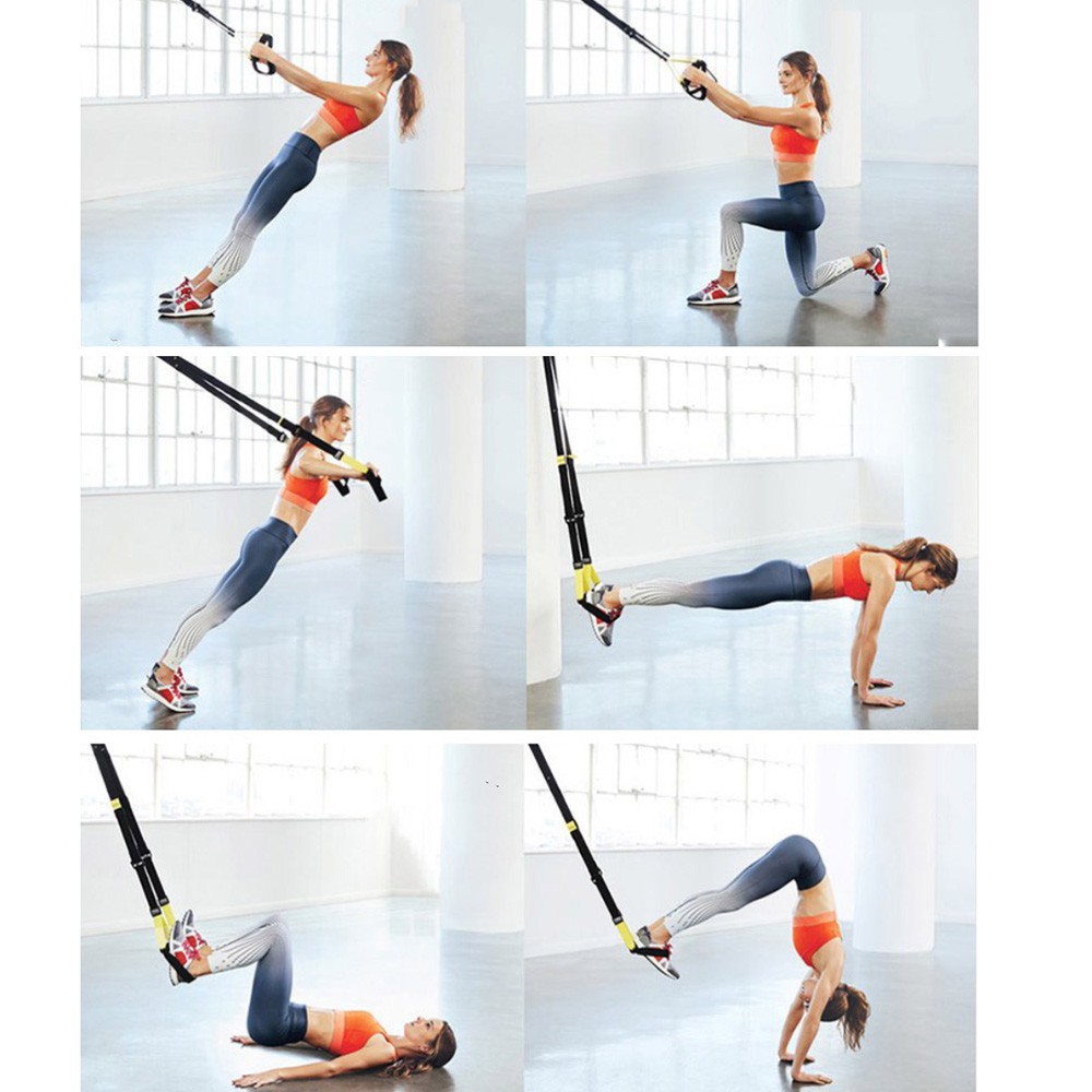 Bộ dây kháng lực đa năng tập thể hình TRX Pro P1, P2, P3 SPORTY dùng tập Gym và Yoga
