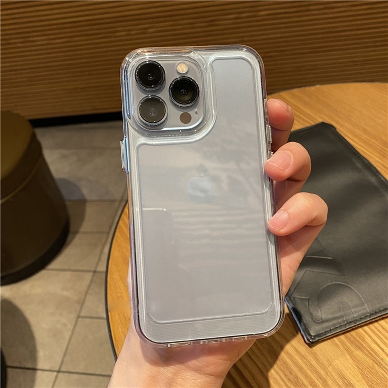 Ốp điện thoại silicon chống sốc dày cho iPhone 16 15 14 13 12 11 Pro Xs Max X Xr Vỏ bảo vệ ống kính trên iPhone 6s 7 8 Plus trên SE