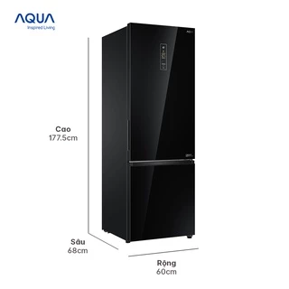 [SALE SỐC] Tủ lạnh ngăn đông dưới Aqua 324 Lít AQR-IG378EB(GB) - Freeship Toàn Quốc