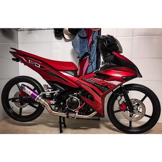 Tem trùm Exciter 150 yamaha  đỏ đen - Độ dán team trùm decal xe máy - Team trùm ex decal rẻ đẹp và chất  đỏ đen